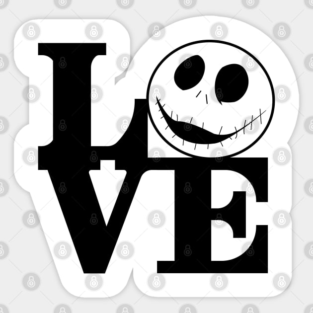 love is dead? black Sticker by SIMPLICITEE